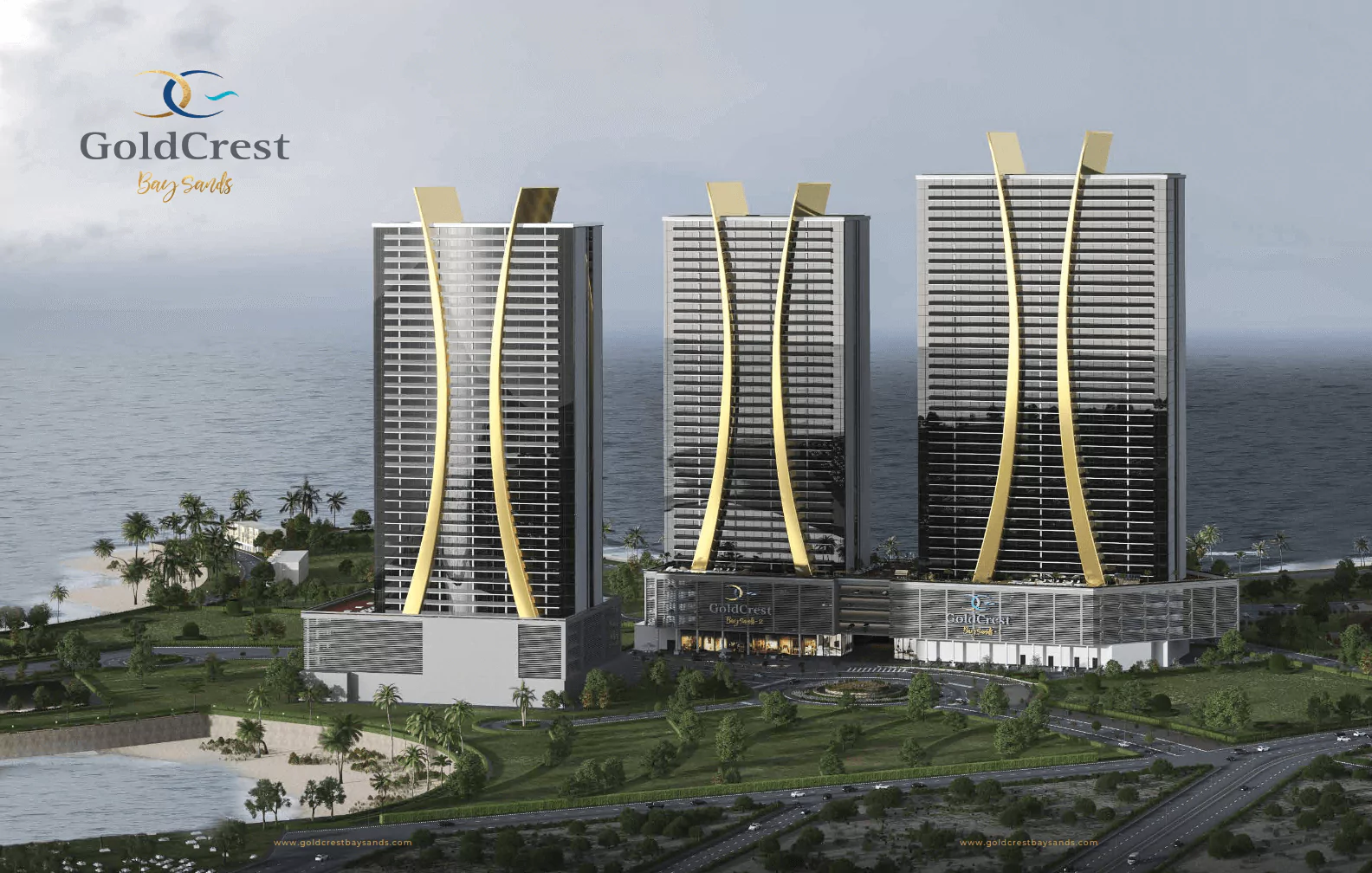 Flats & Duplex Apartments for Sale & Rent in Goldcrest Bay Sands, HMR Waterfront, Karachi