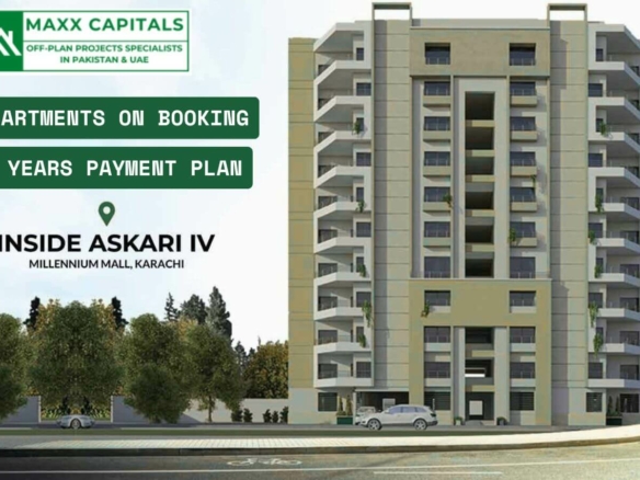 Luxurious apartments inside Askari 4 Karachi near Millennium Mall.
