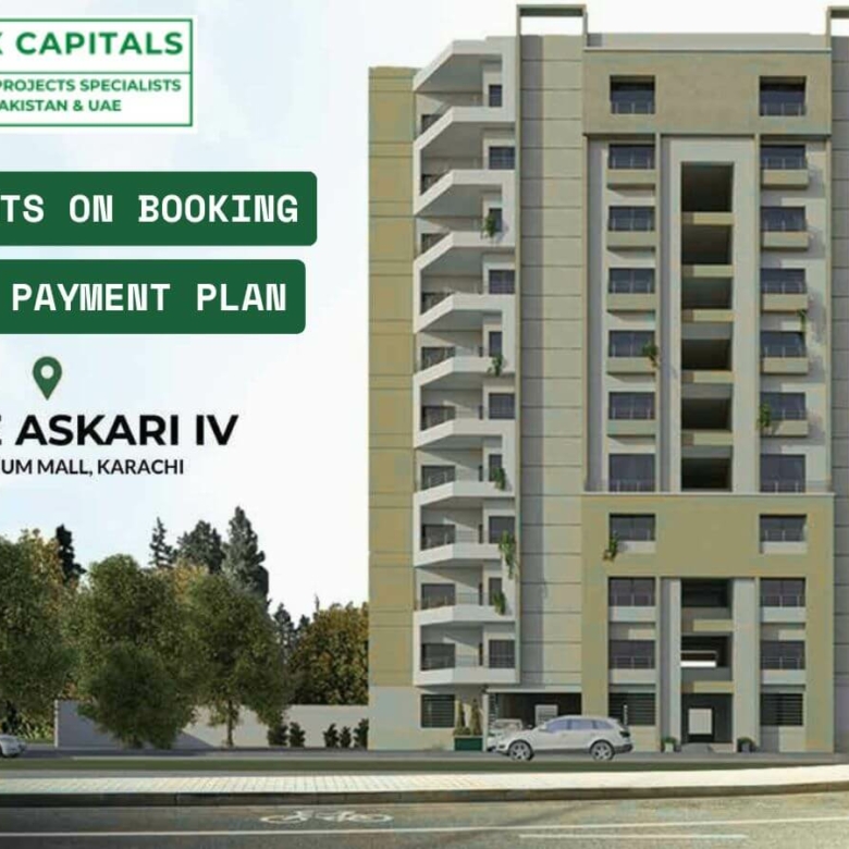 Luxurious apartments inside Askari 4 Karachi near Millennium Mall.