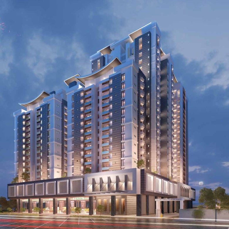 Front Elevation The Court Heights Karachi Luxury Flats for Sale In Karachi