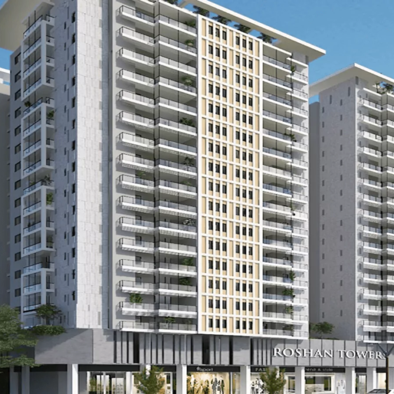 Roshan Tower Tipu Sultan Road Luxury Apartments For Sale in PECHS Karachi (1)