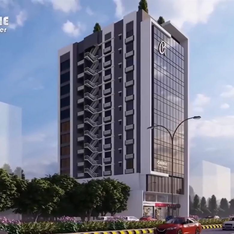 Secure Your Prime 1100 sqft Office in Charlie Trade Tower SMCHS Near Shahrah-e-Faisal Karachi