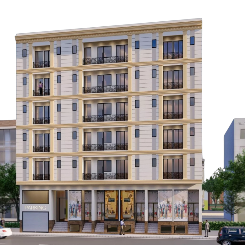 The Nishat Residency: Luxury 3 Bed Apartments and Showrooms in DHA Phase 6, Karachi
